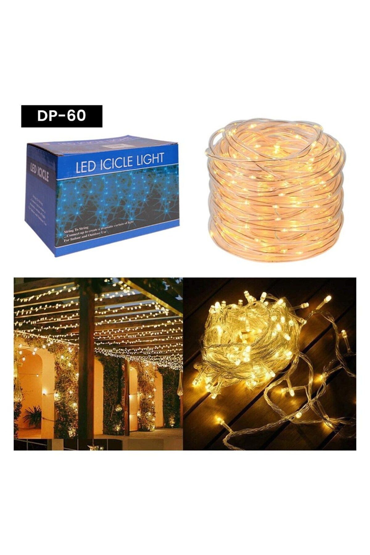 xsir Perde led 3x3 led perde 12 saçaklı 300 ledli 8 fonksiyonlu perde şeklinde led ışık parti lambası