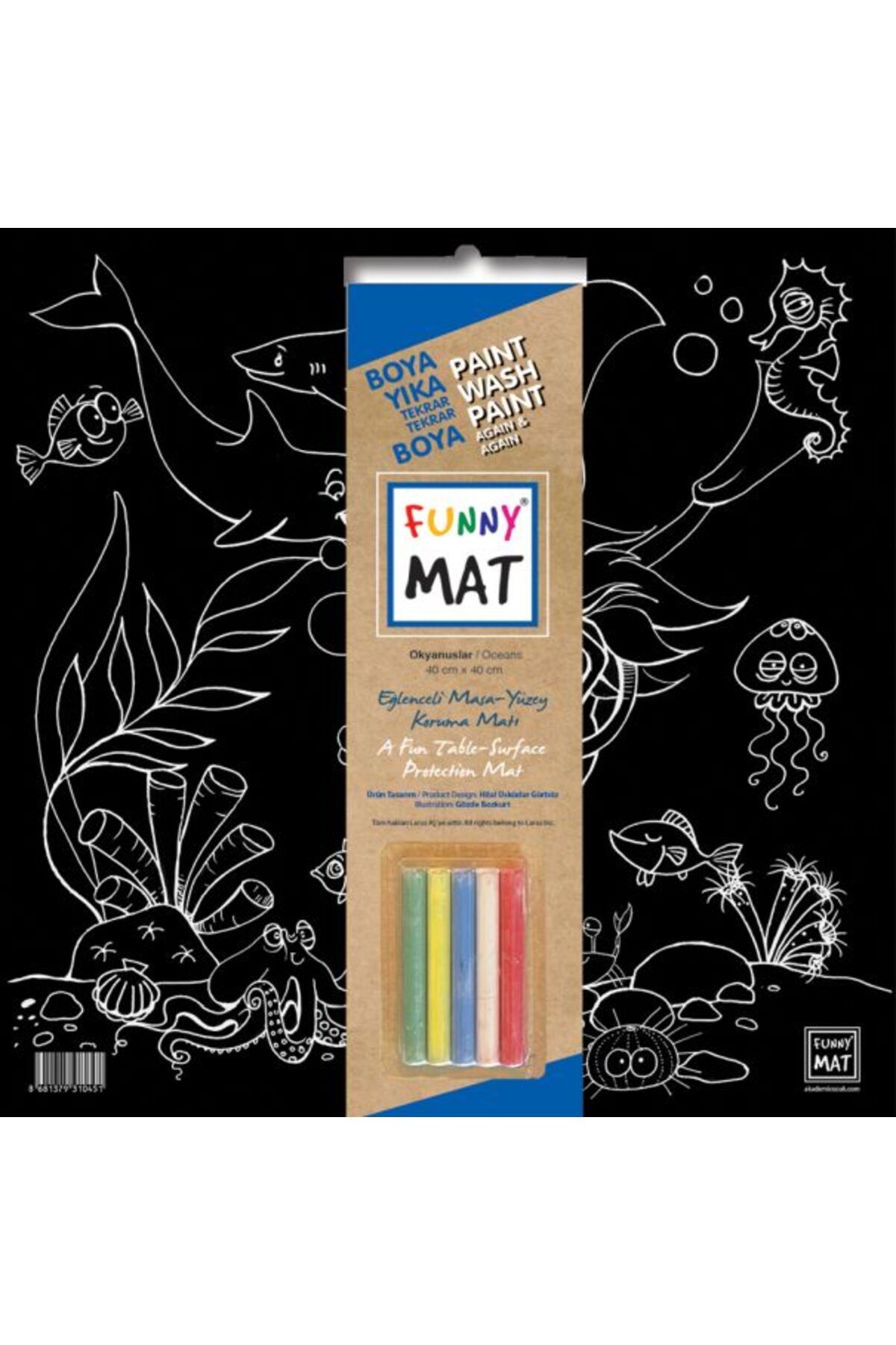 Destek Yayınları Funny Mat Black Okyanus Tebeşirli