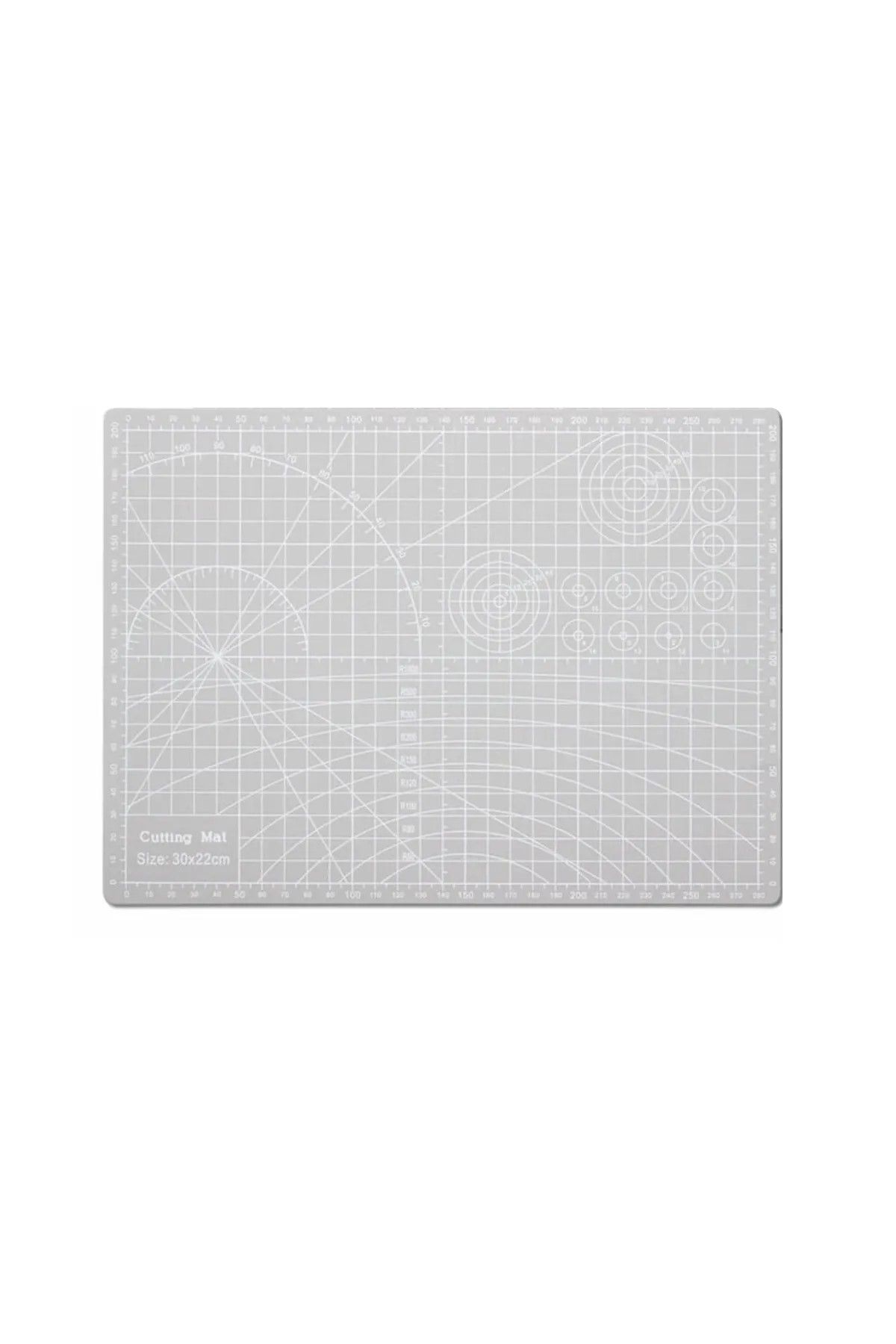 Temiz Pazar A4 Kesme Matı - Kesme Tablası - Kesim Altlığı - 21*30cm - Gri- Cutting Mat