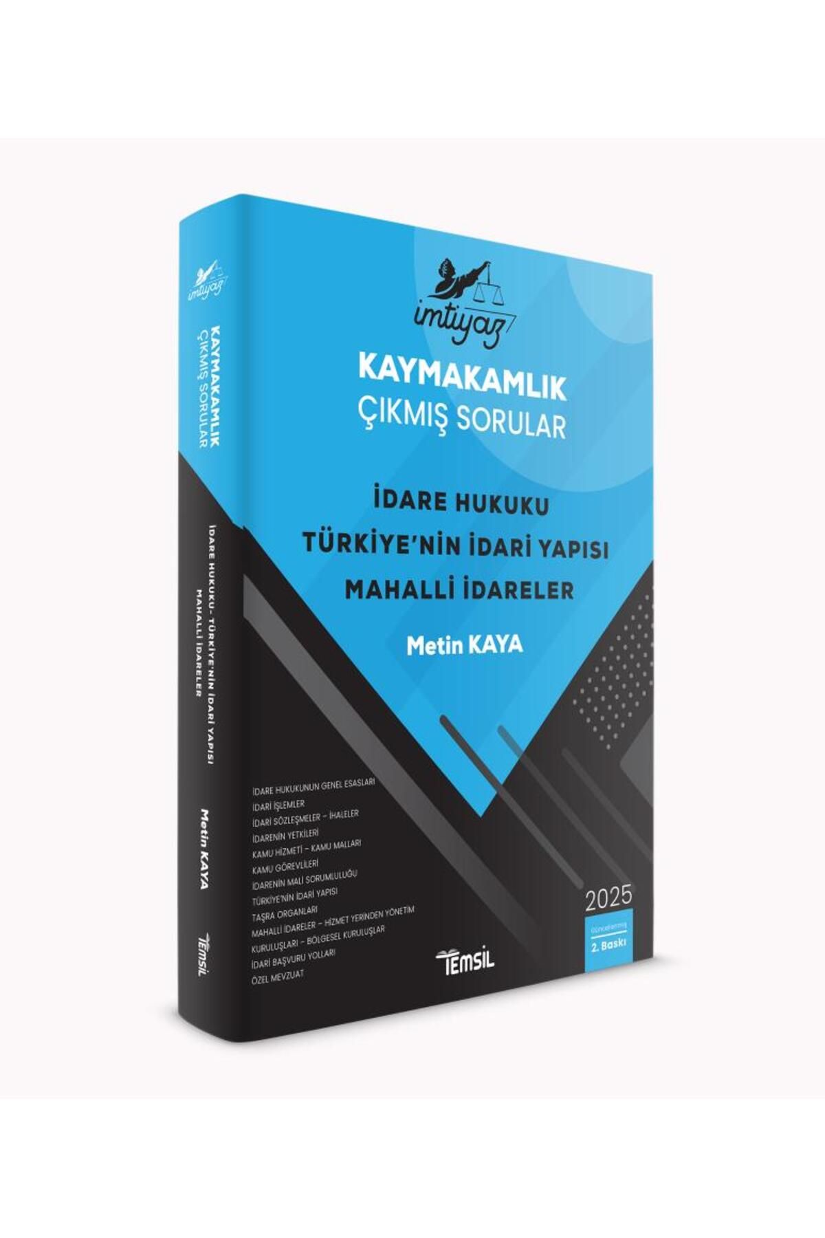 Temsil Kitap İMTİYAZ Kaymakamlık Çıkmış Sorular İdare Hukuku - Türkiye'nin İdari Yapısı - Mahalli İdareler