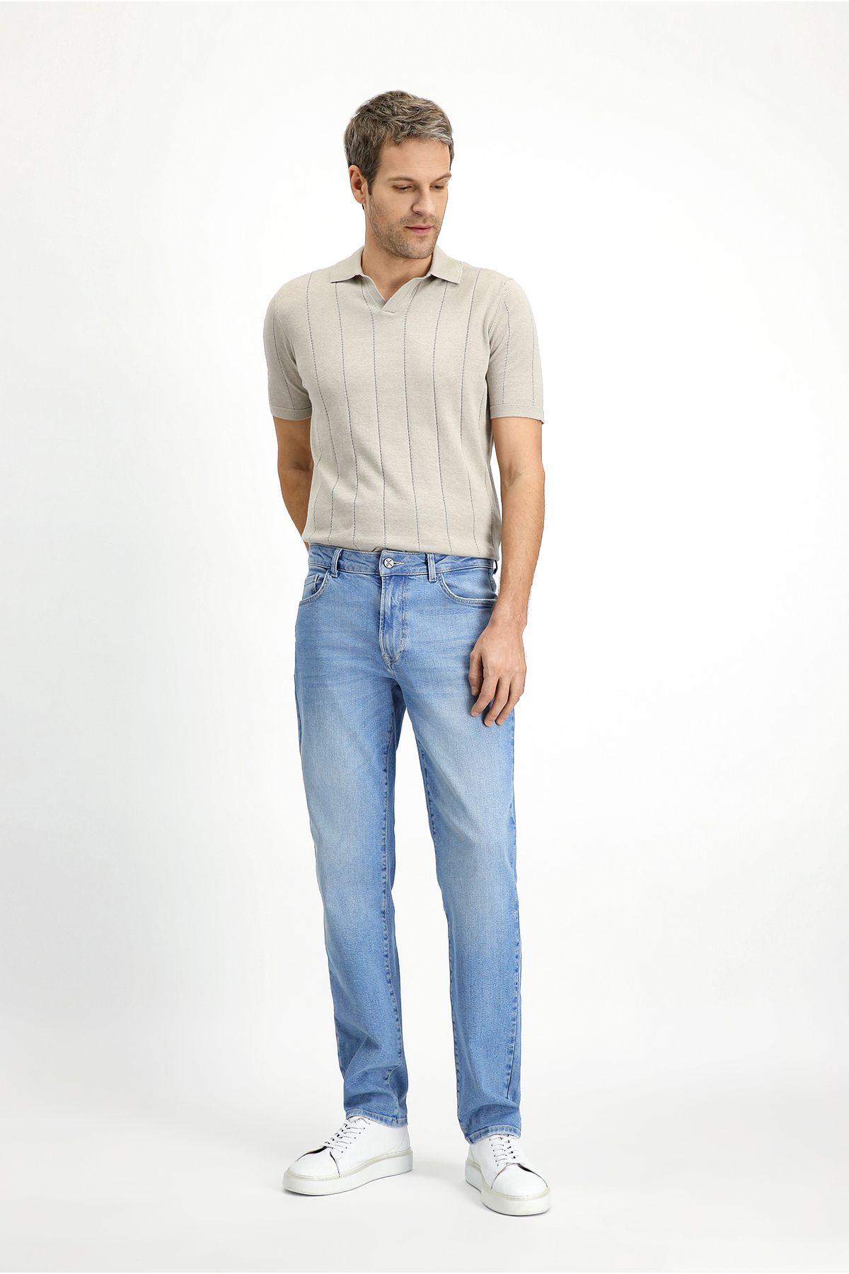 Kiğılı Regular Fit Likralı Denim Pantolon