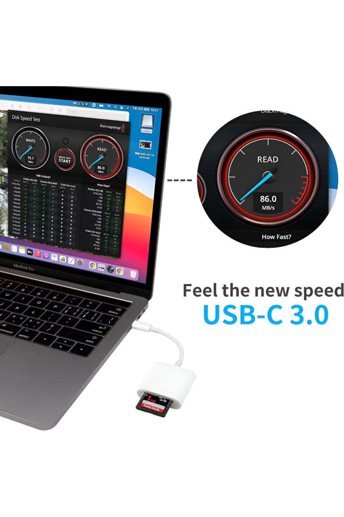 Velixo-USB-C Card Reader, Fast Transfer, Plug & Play, SD/MicroSD/TF Support, Compact, Portable, Universal 4