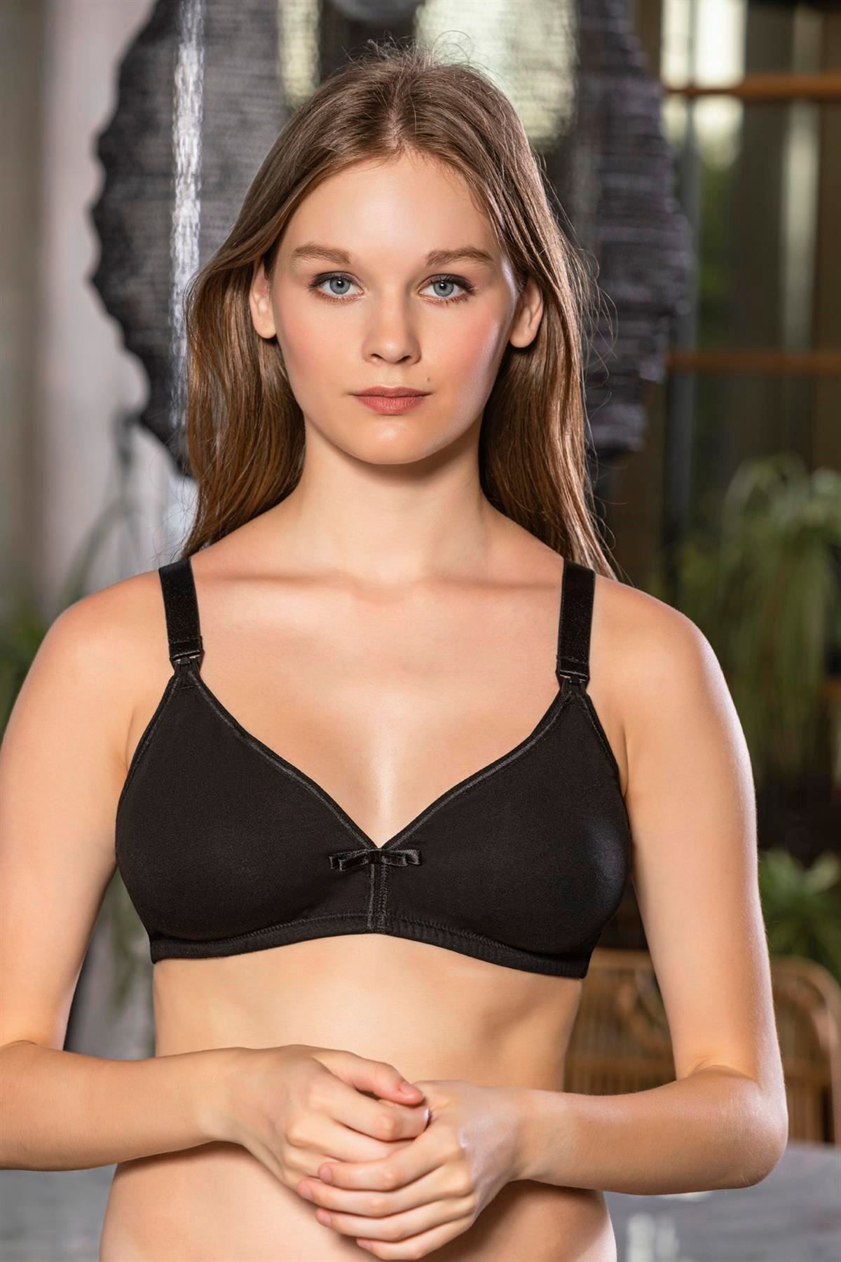 SM UNDERWEAR PAMUKLU EMZİRME SÜTYENİ SİYAH (MGP1080)