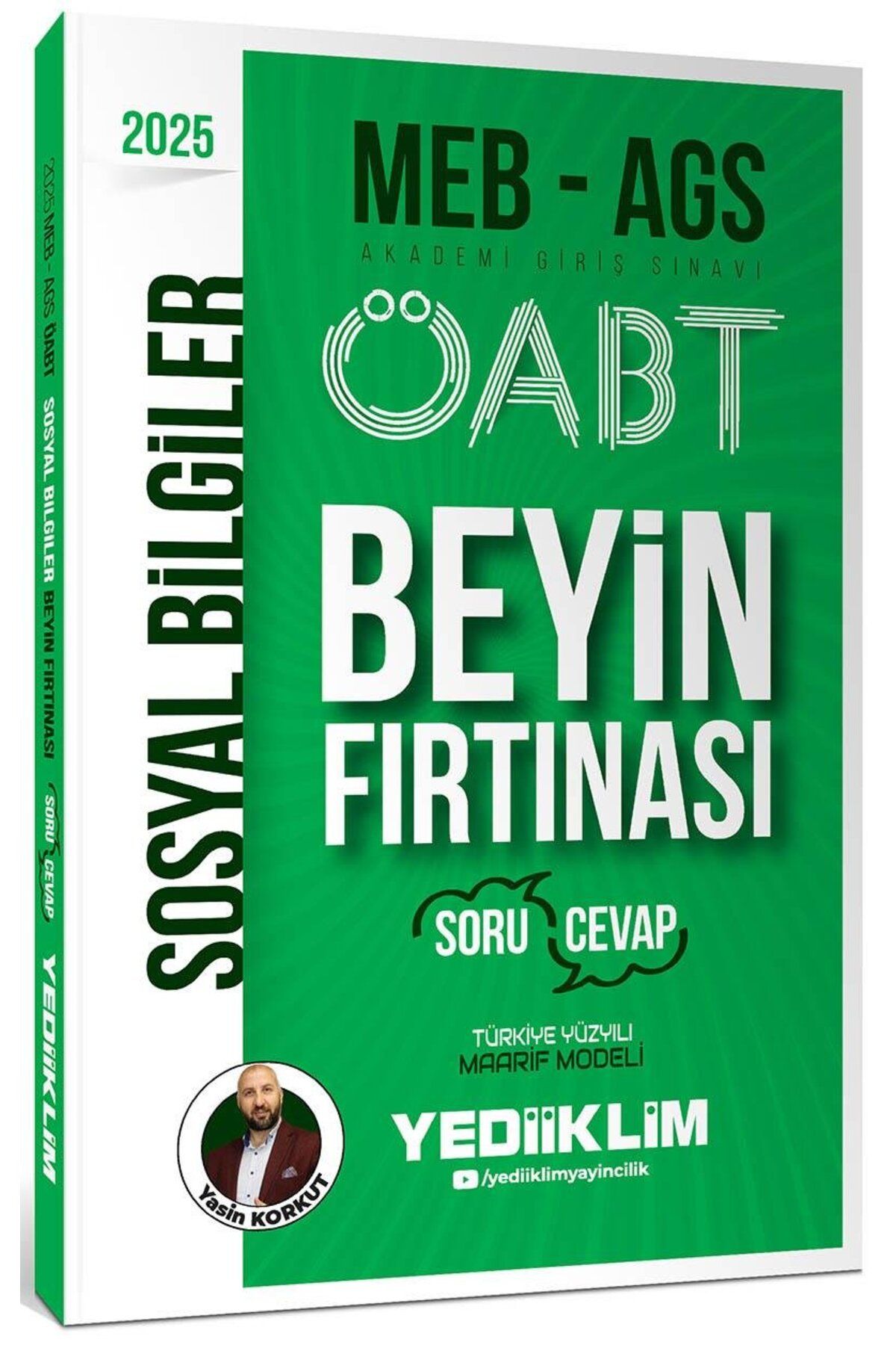 Yediiklim Yayınları 2025 MEB AGS ÖABT Sosyal Bİlgiler Öğretmenliği Beyin Fırtınası Soru-Cevap