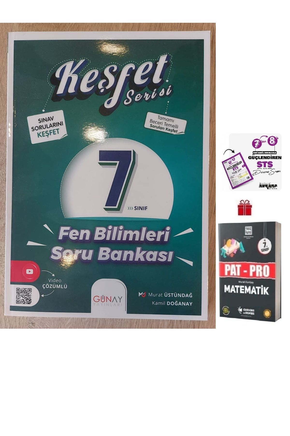 Günay Yayınları 7. Sınıf Keşfet Serisi Fen Bilimleri Soru Bankası+7'den 8'e Güçlendiren STS Denemesi ve Pat-Pro Mat.