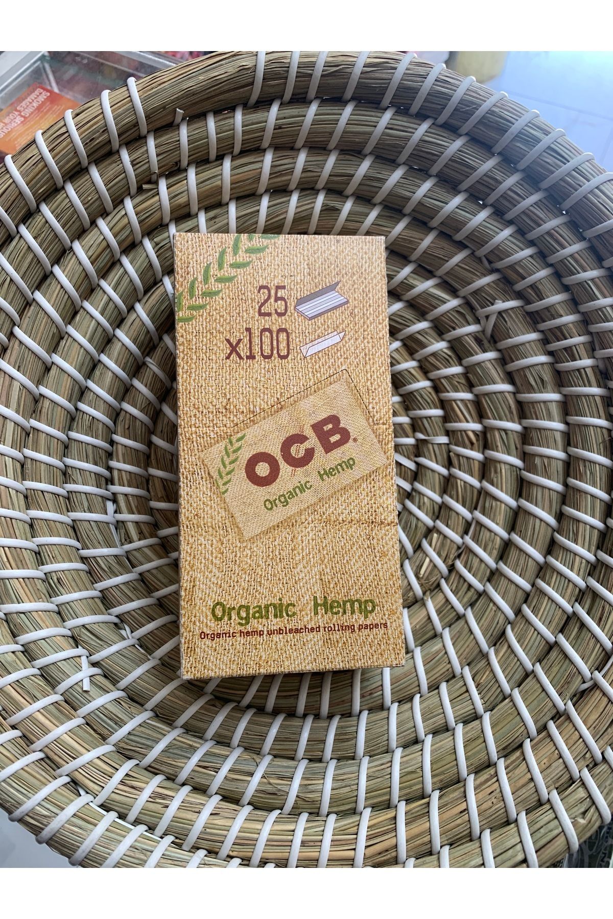 OCB Tam Kutu 25 adet çiftli 25x100 Organic Kâğıt