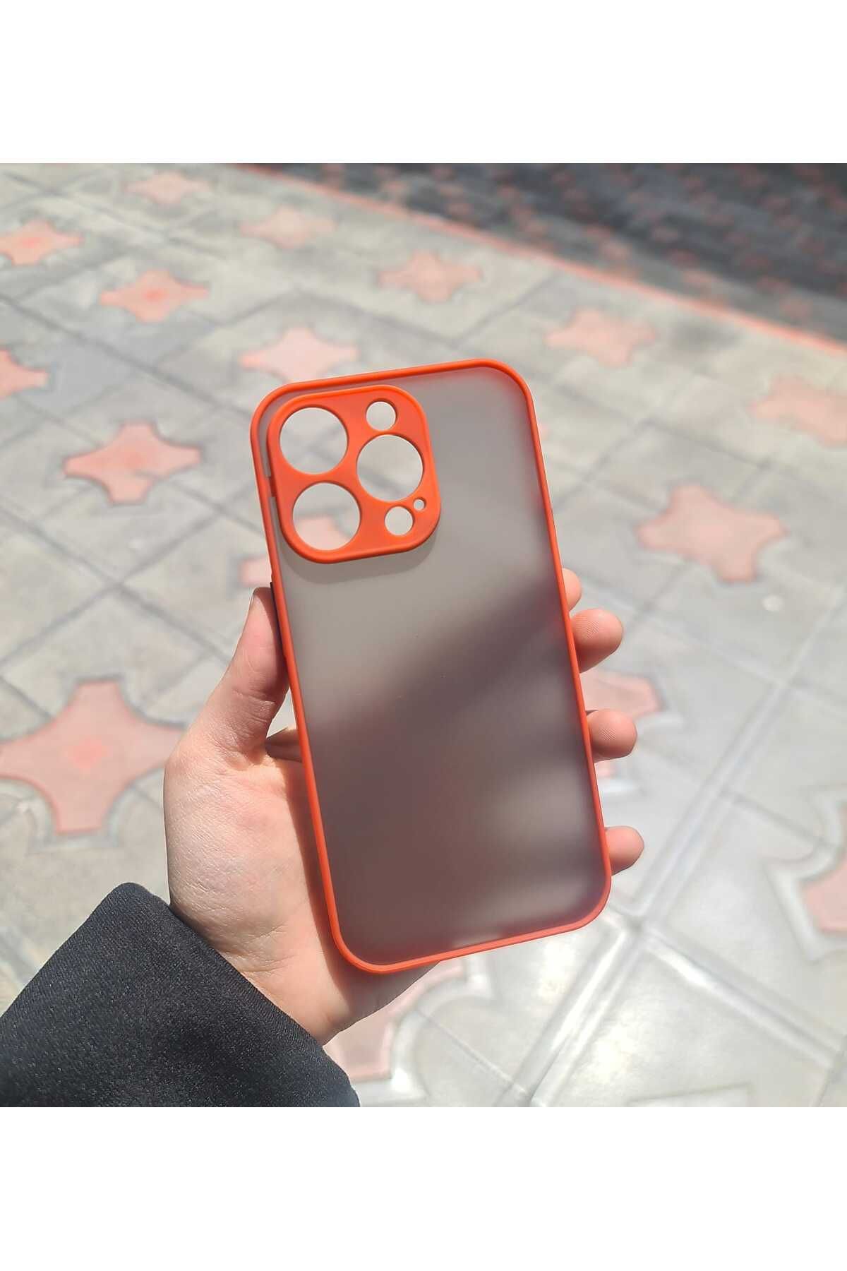 CEP-HANE Apple iPhone 14 Pro Yan Tuşları Renkli Mat Kapak