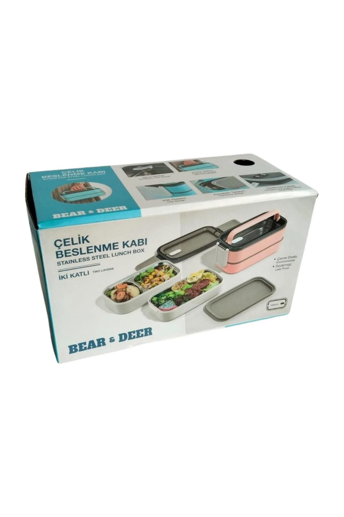 Bd B&D Beslenme Kabı Launch Box İki Katlı Çelik Jy-Lb8 (Karışık Renklerde 1 Adet)