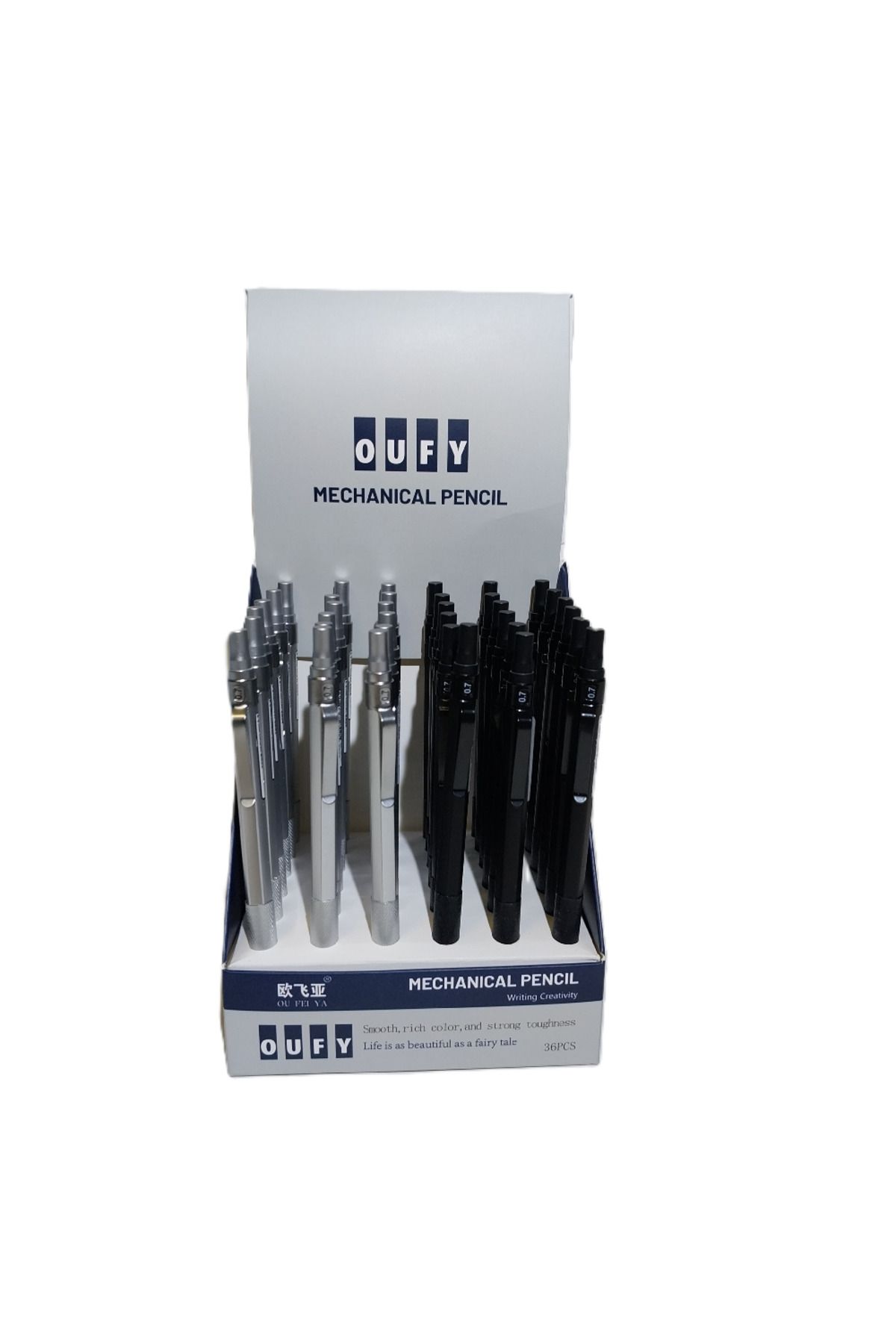 Bafix Versatil Kalem (Mekanik Kurşun Kalem) Oufy 0.7 Mm 6872 (36 Lı Paket)