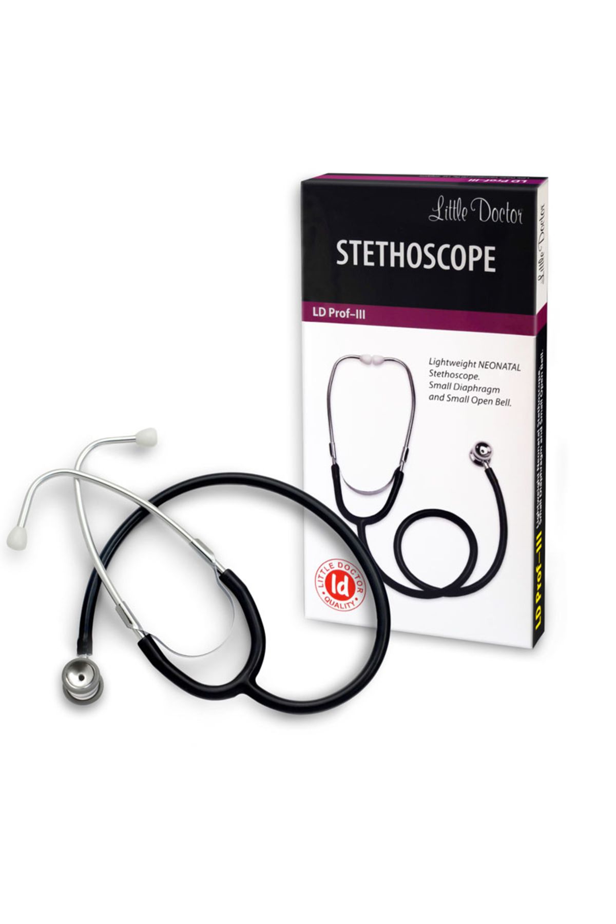 Little Doctor Stetoscop Neonatal Little Doctor Ld Prof Iii, Stetoscop Metalic Utilizabil Pe Ambele Parti - One Size