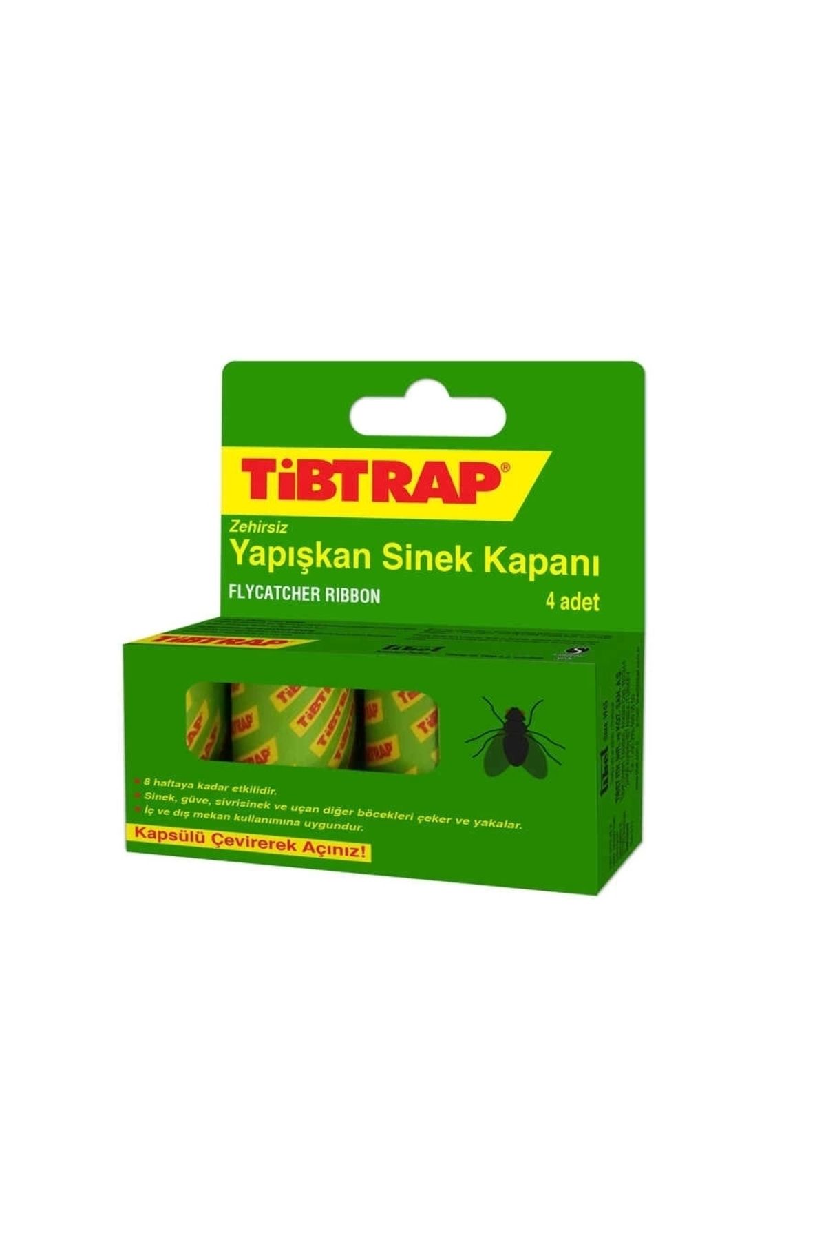 PRATİKOBA Tibtrap Yapışkan Sinek Kapanı 4 Lü