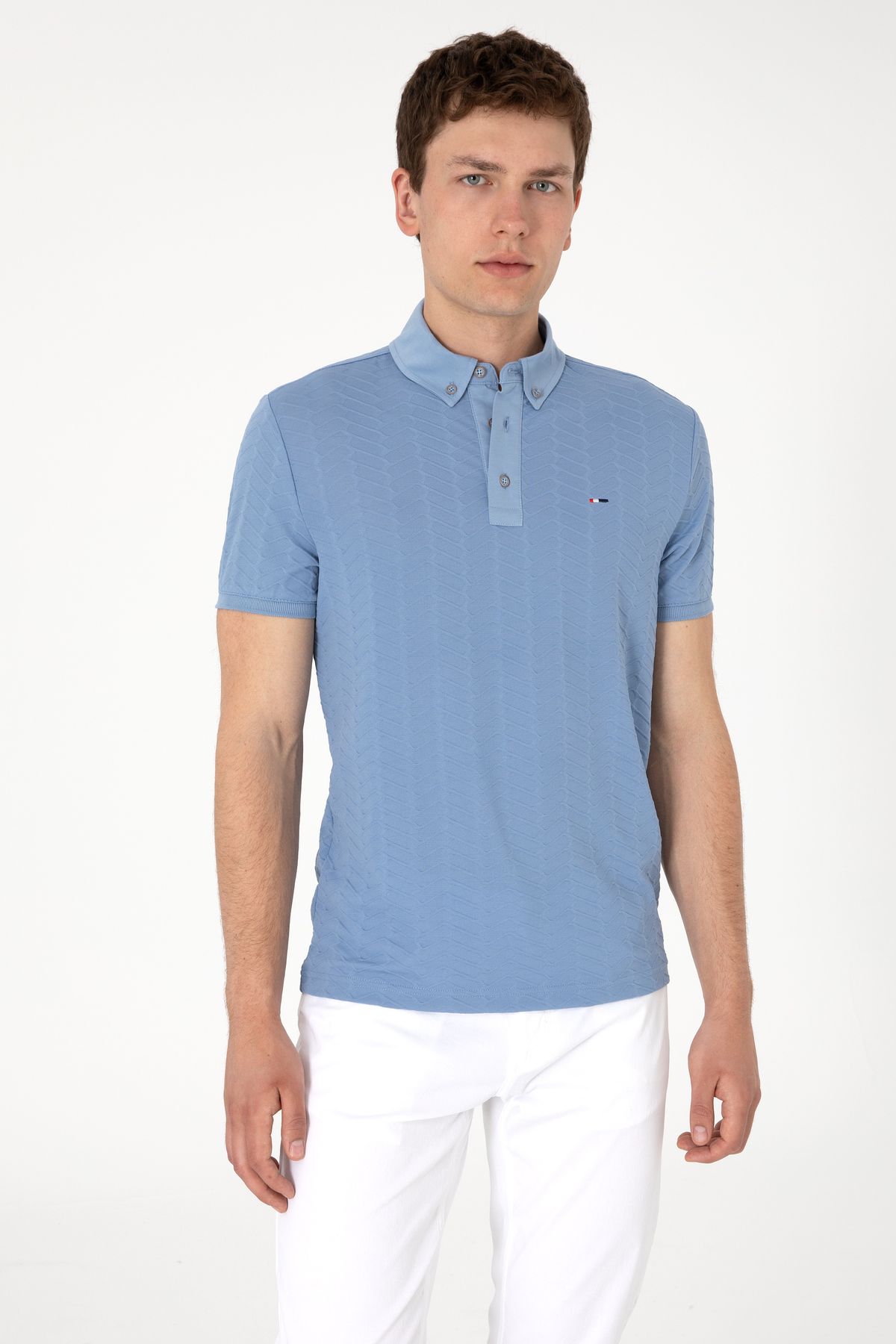 U.S. Polo Assn. Erkek Mavi Tişört 50300104-VR036
