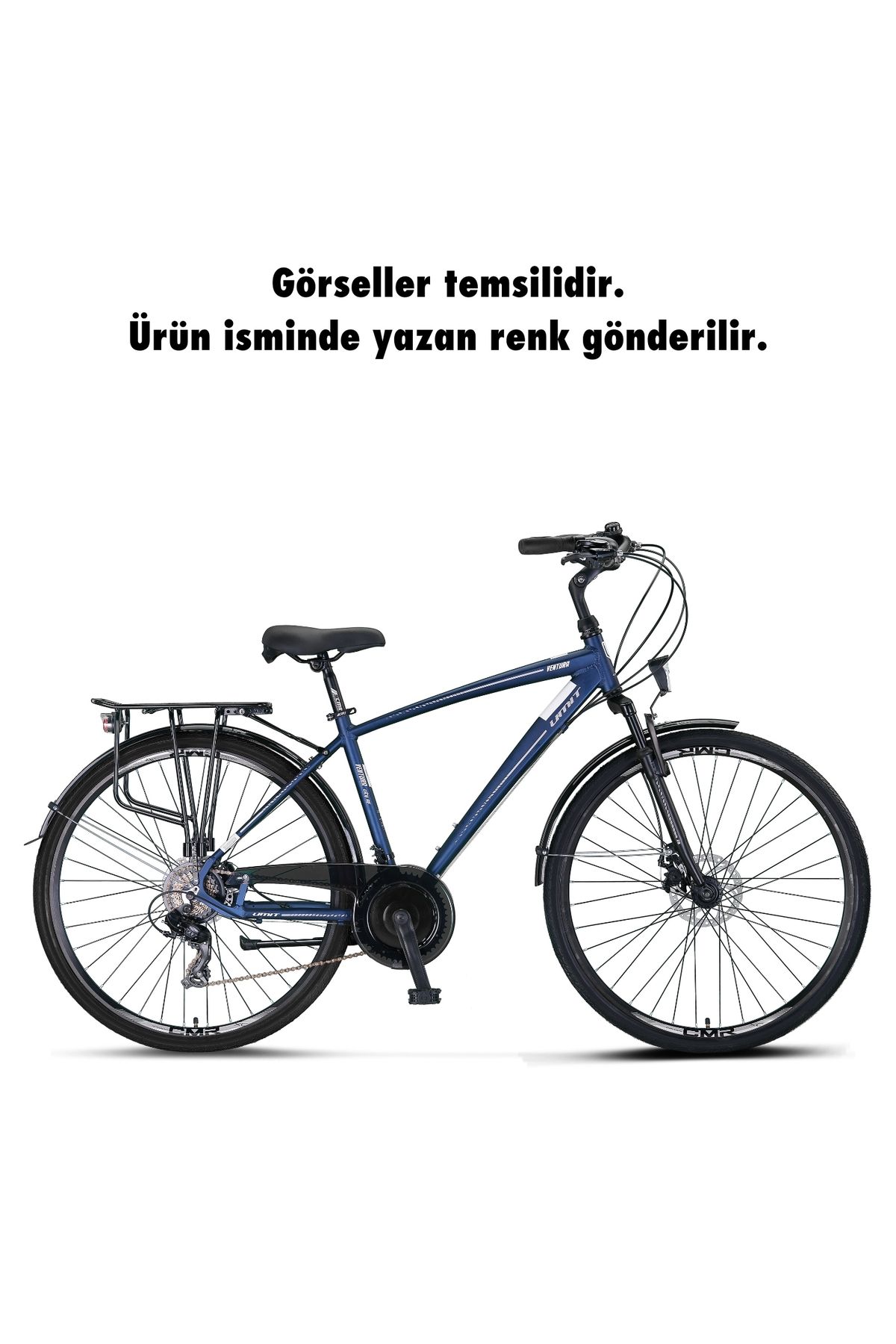 Ümit Bisiklet Ümit 2834 Ventura M-2D Disk Fren Erkek Şehir Bisikleti Md 510H 28 Jant 21 Vites Siyah-Kırmızı