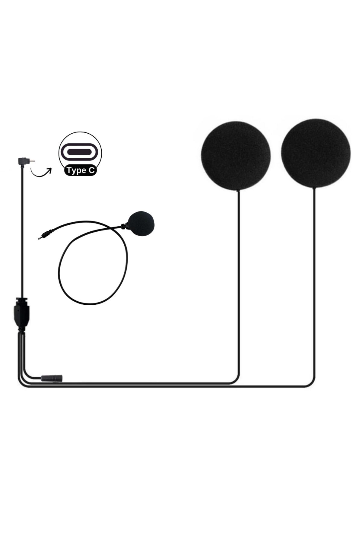 Knmaster KN2250 Kapalı Kask Mikrofon ve Kulaklık