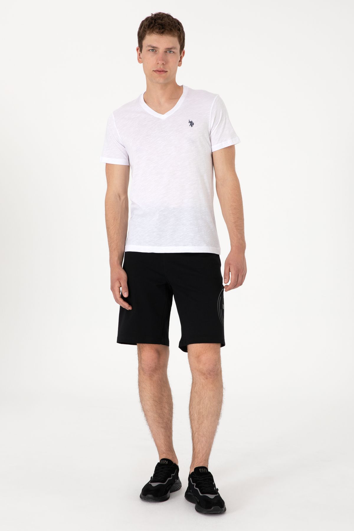 U.S. Polo Assn. Erkek Siyah Örme Şort 50300150-VR046
