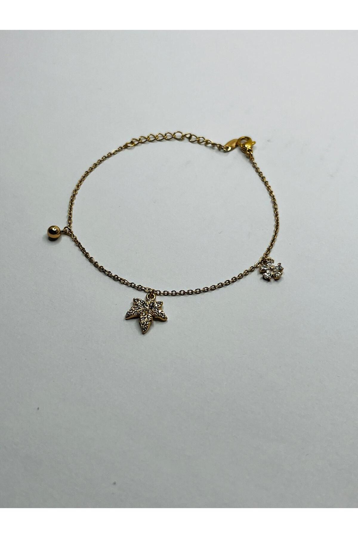 ASİN ACCESSORİES Çınar Yaprağı Bileklik - Xuping Bileklik