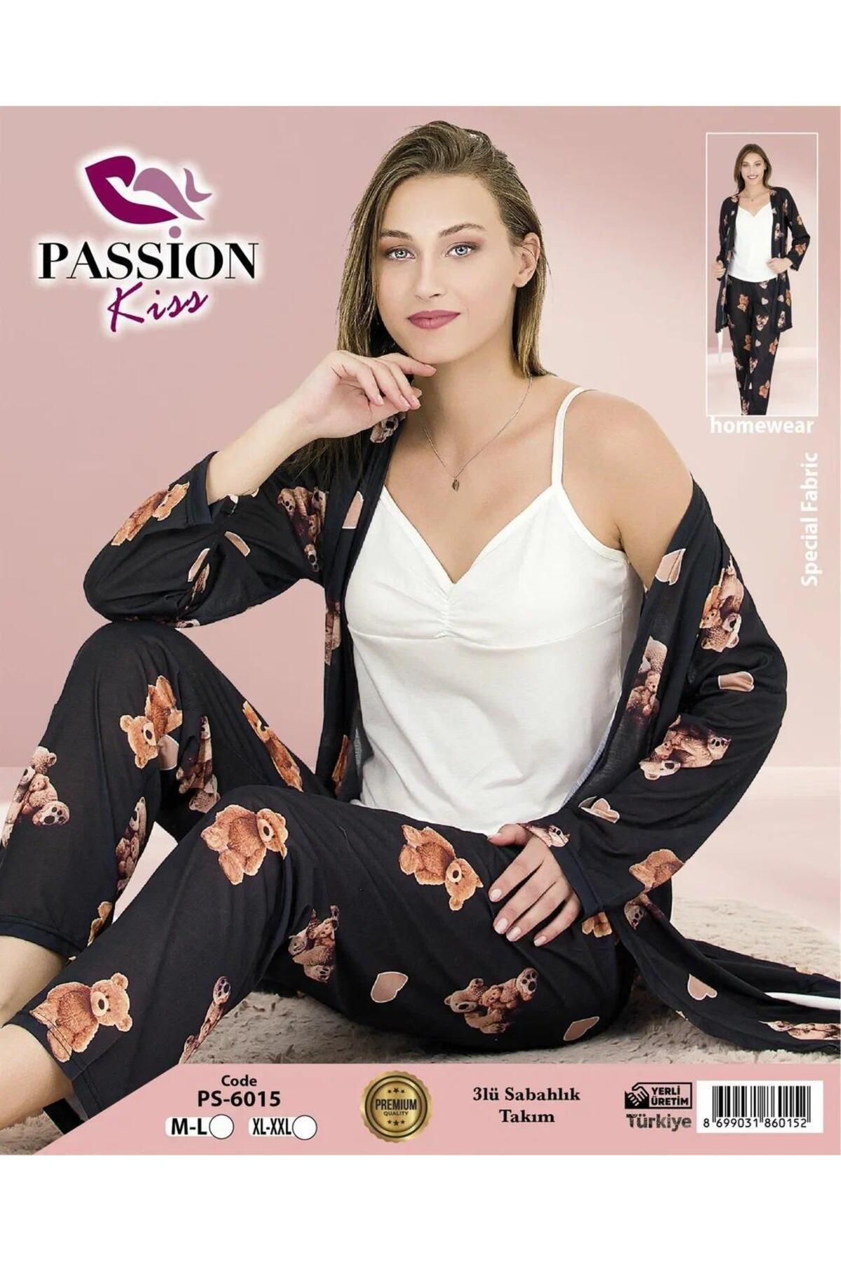 Emir Store 3lü sabahlık pijama takımı