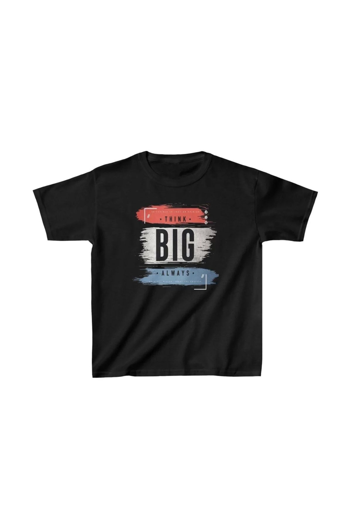luz&pos Unisex Çocuk Baskılı T-Shirt - Siyah
