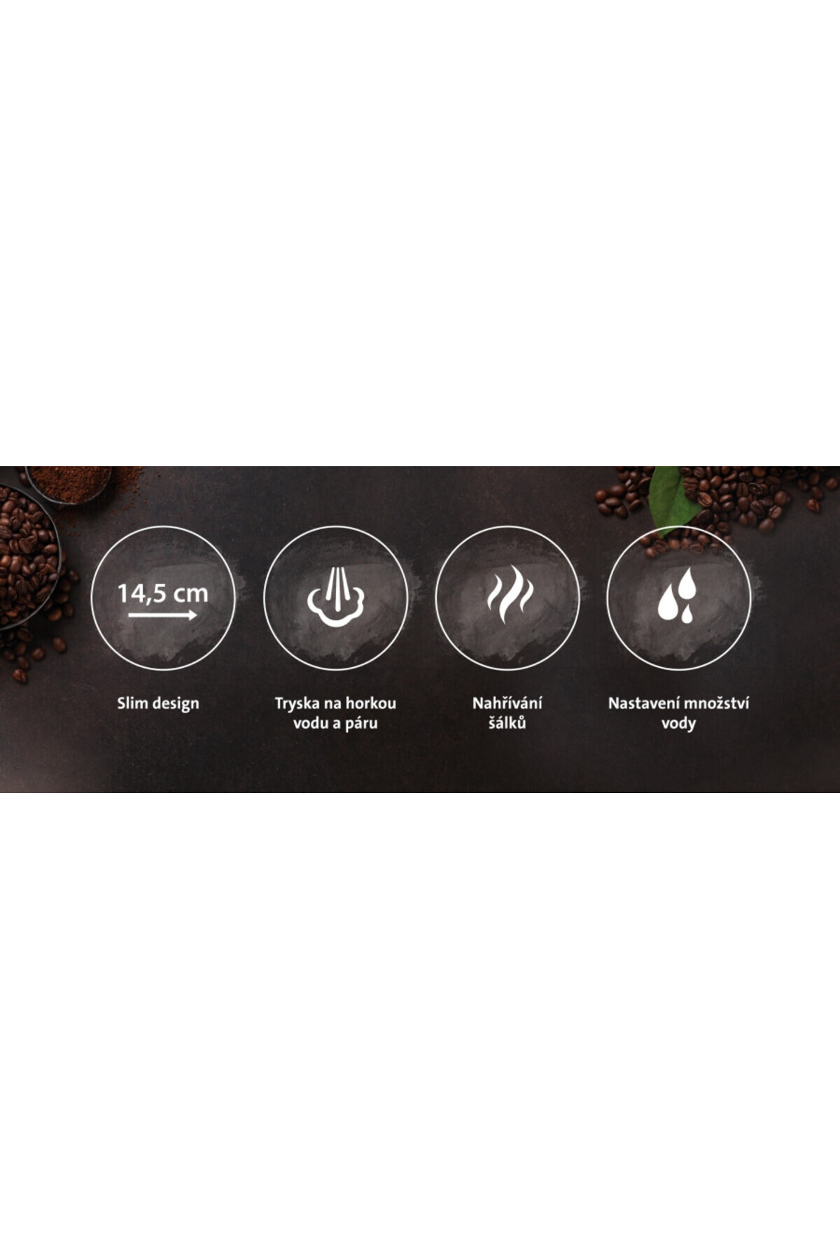 ETA-Manual espresso machine ETA Stretto 2180, 1350 W, 0.75 L, frothing device, 15 bar, stainless steel 15