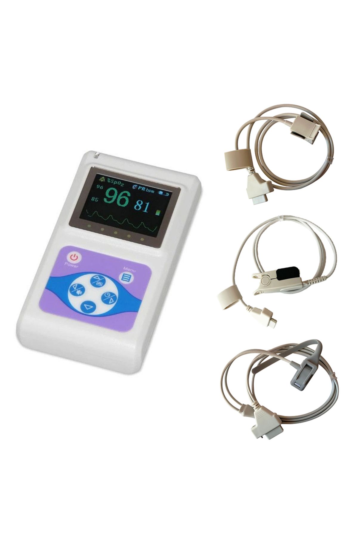 Contec Pulsoximetru Profesional Contec Cms60d, Model 2025, Senzor Adulti, Neonatal, Pediatric - One Size