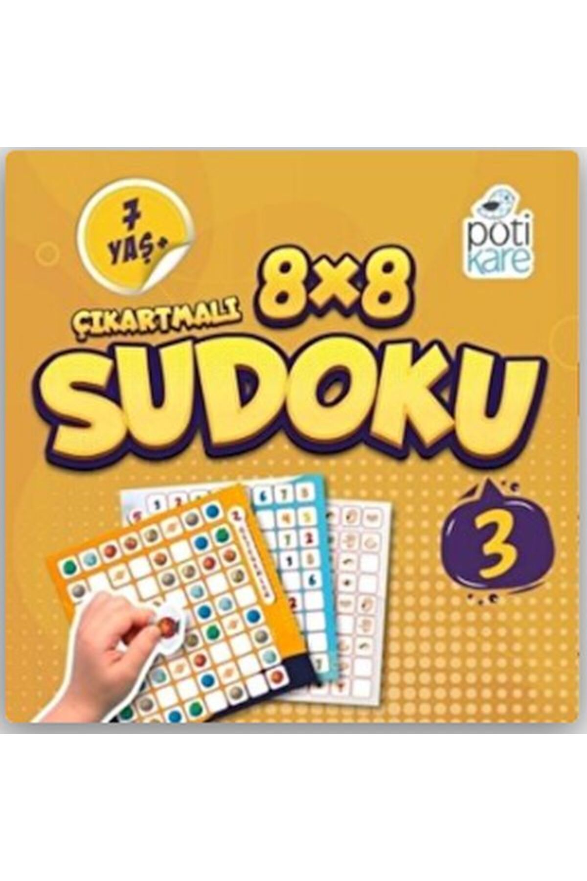 Destek Yayınları 8x8 Çıkartmalı Sudoku 7+ (3)