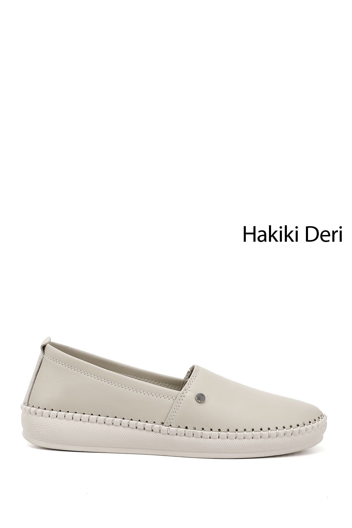GÖNDERİ(R) Kadın / Kız Bej Hakiki Deri Comfort Ayakkabı
