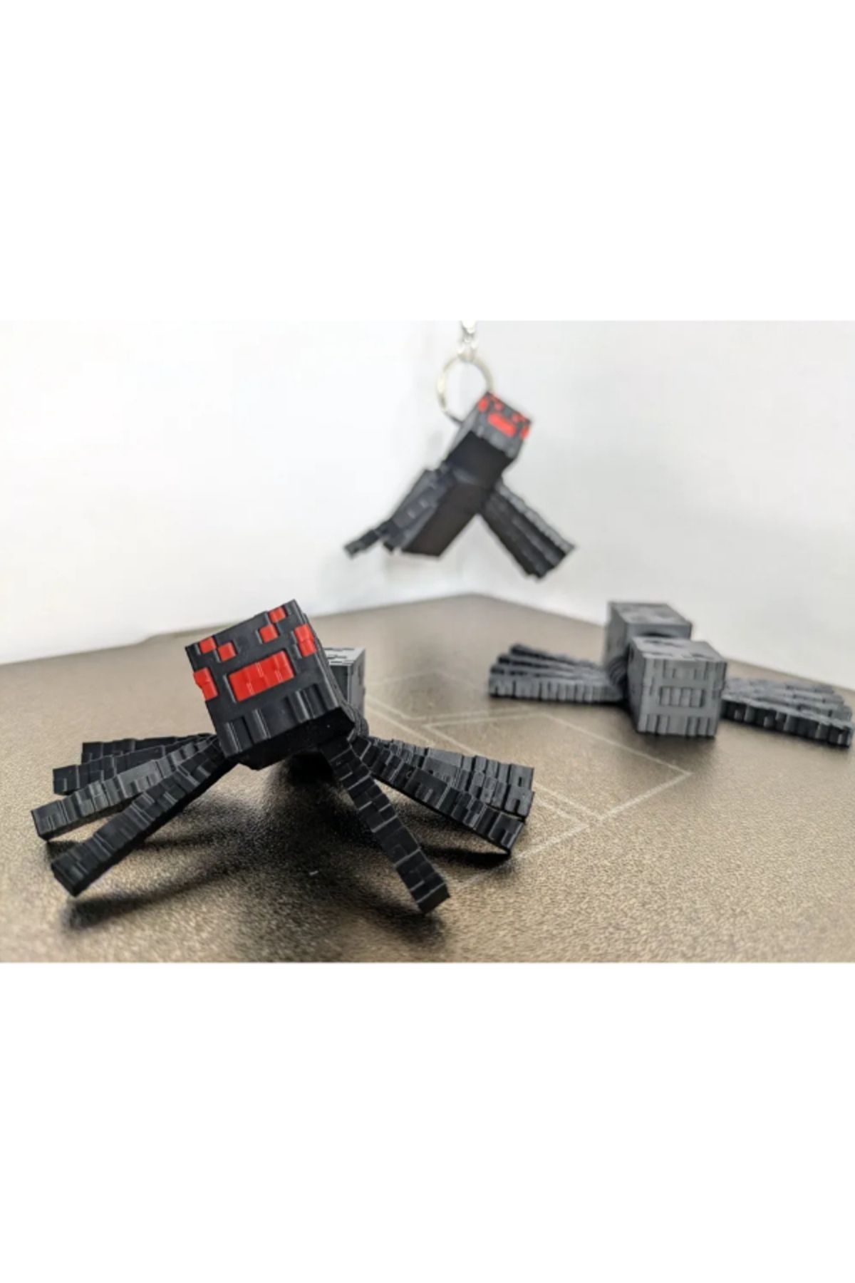 3d model s Minecraft Örümcek Figür – Hareketli Ayaklı (Articulated)