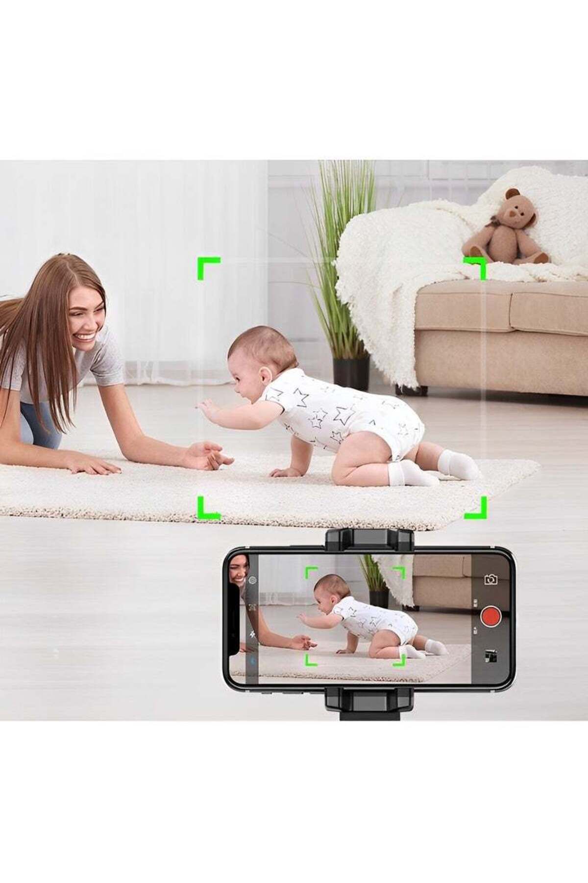 REOCLE-Auto Face Tracking Phone Holder 360° Rotation Face Body Phone Tracking Tripod Shooting Camera Mount 2