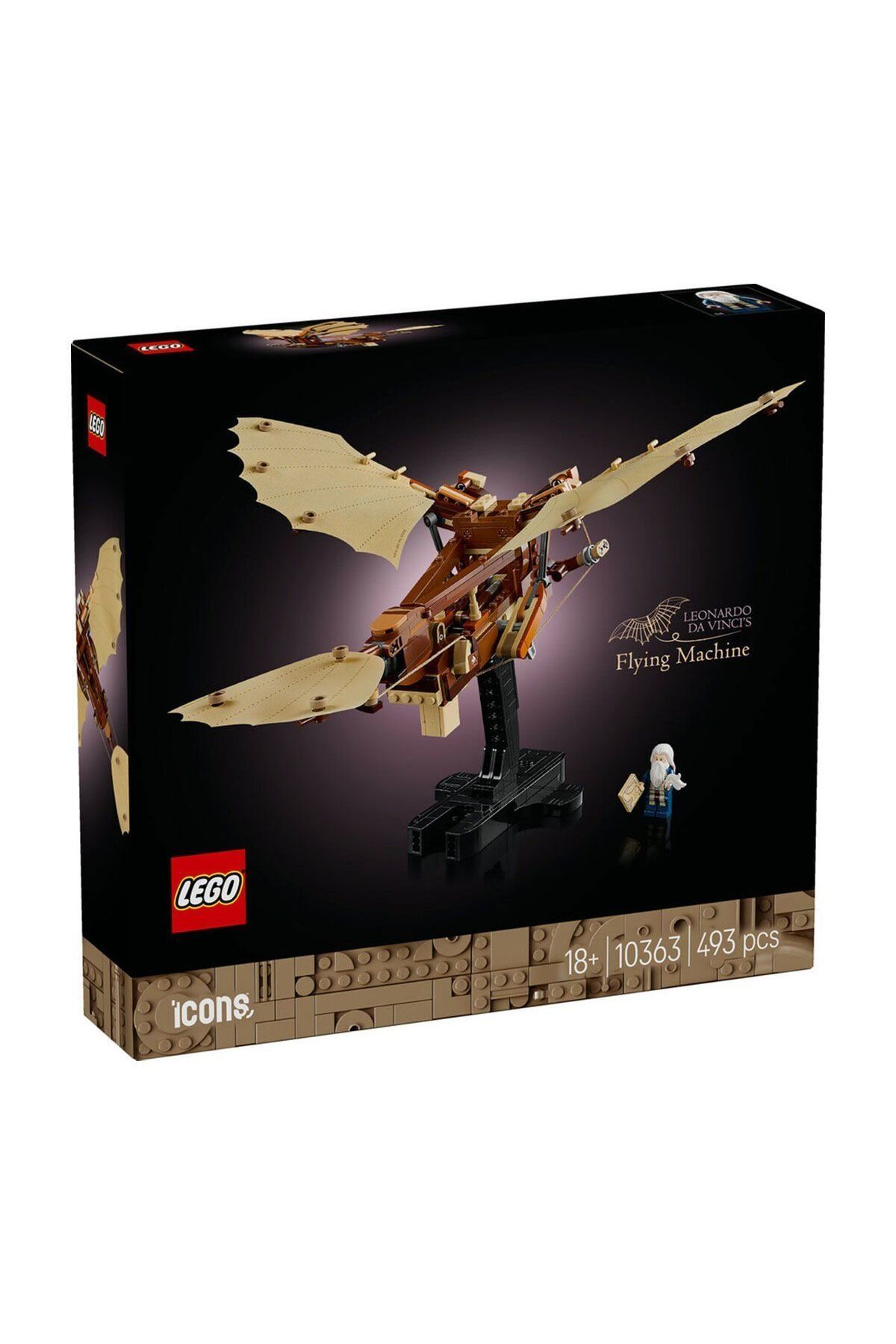 Easy Tedarik 10363- Leonardo da Vincinin Uçan Makinesi 493 parça +18 yaş
