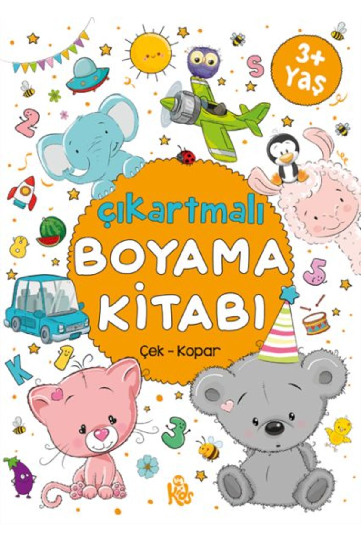 Karatay Yayınları Çıkartmalı Boyama Kitabı - 3 Yaş +