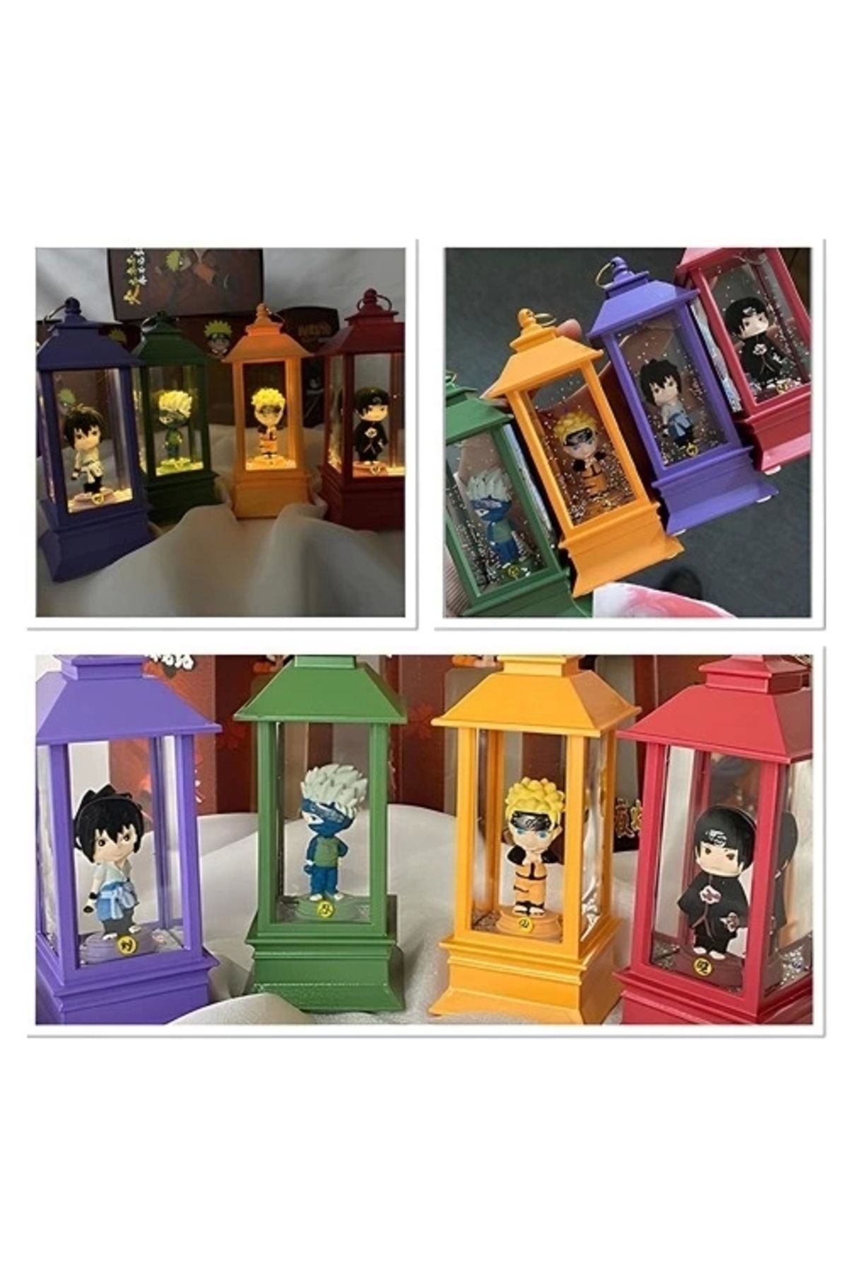 PRATİKOBA Anime Naruto Figürlü Işıklı Kar Küresi