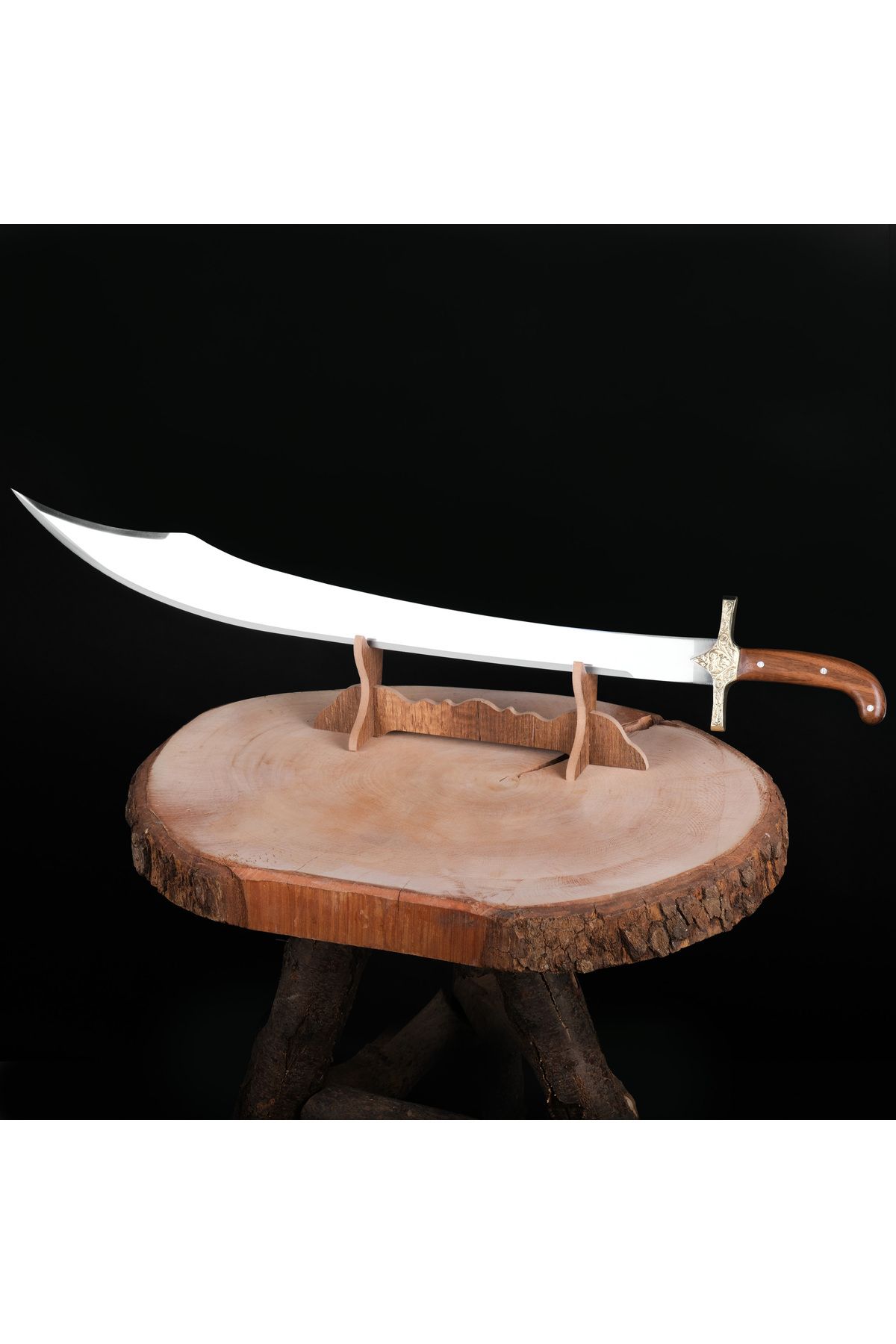 kösemehmet Simbat Model - 90 CM – El Yapımı, Paslanmaz Çelik, Kadife Kutulu, Koleksiyonluk