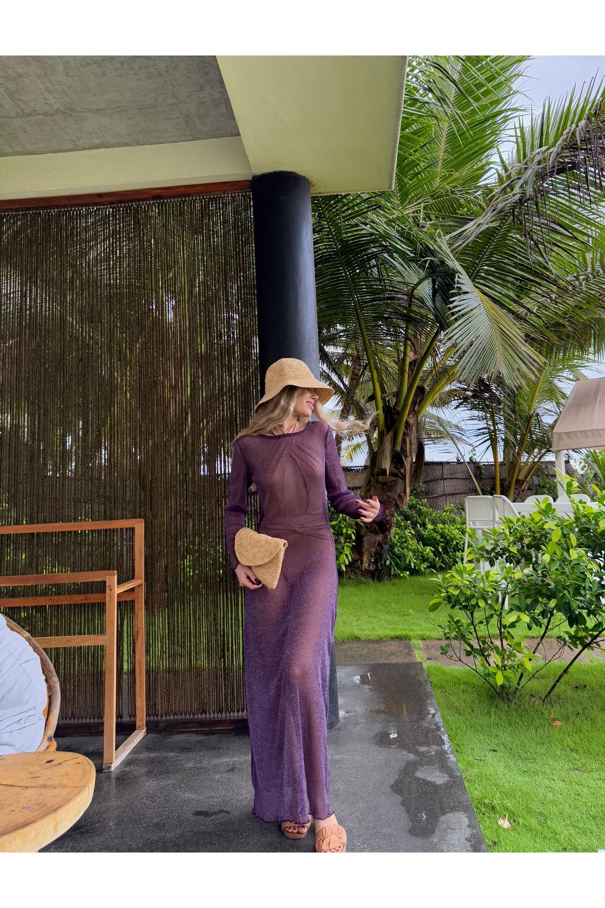 Valle Fashion La Violette Işıltılı Elbise