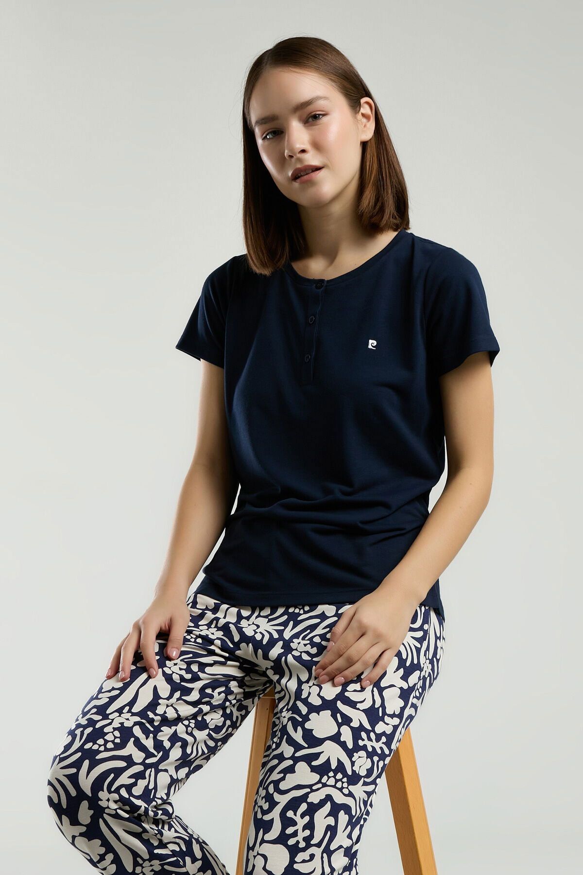 Pierre Cardin 8974 Kadın Kısa Kol Pijama Takım