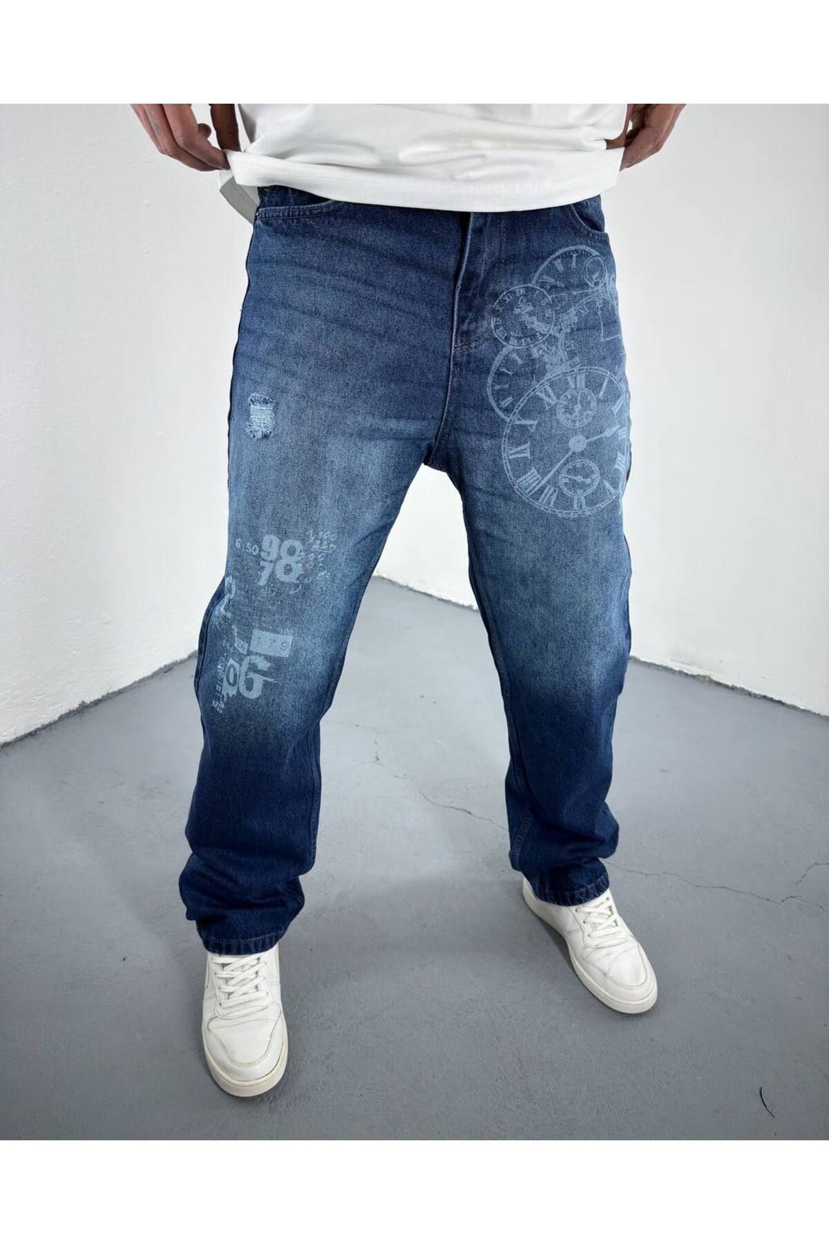 FURY wear Laser Edge Blue Baggy Jean