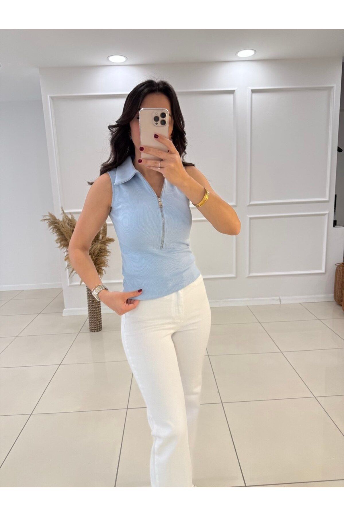 Butik FERMUARLI POLO YAKA BODY