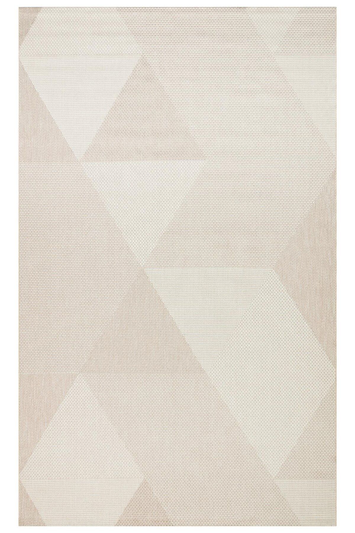 Halımax Eko Halı Mono MNO 03 Beige Hav Toz Vermez Sisal Halı Kolay Temizlenen Hasır Dokulu Modern Halı