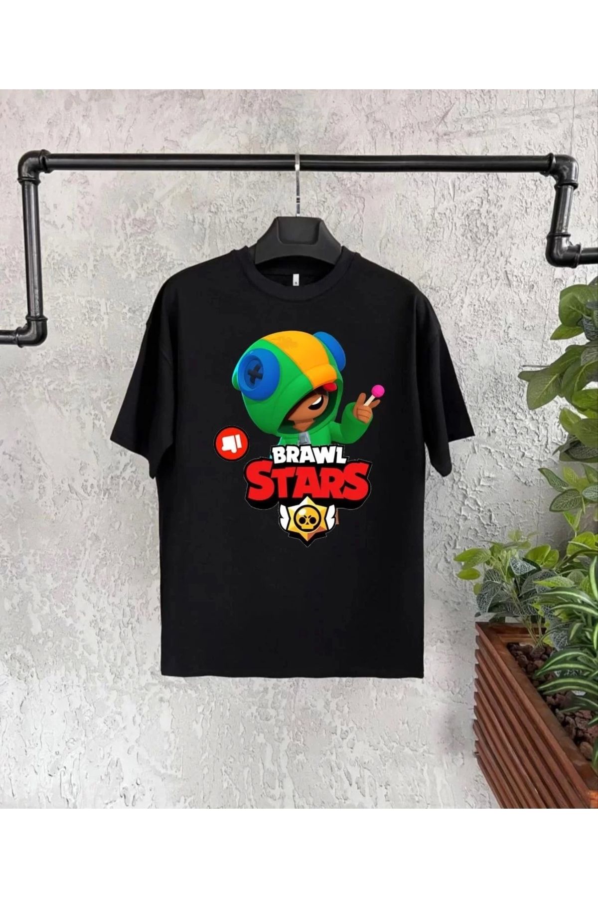 luz&pos Unisex Baskılı Kısa Kol Çocuk T-Shirt - Siyah