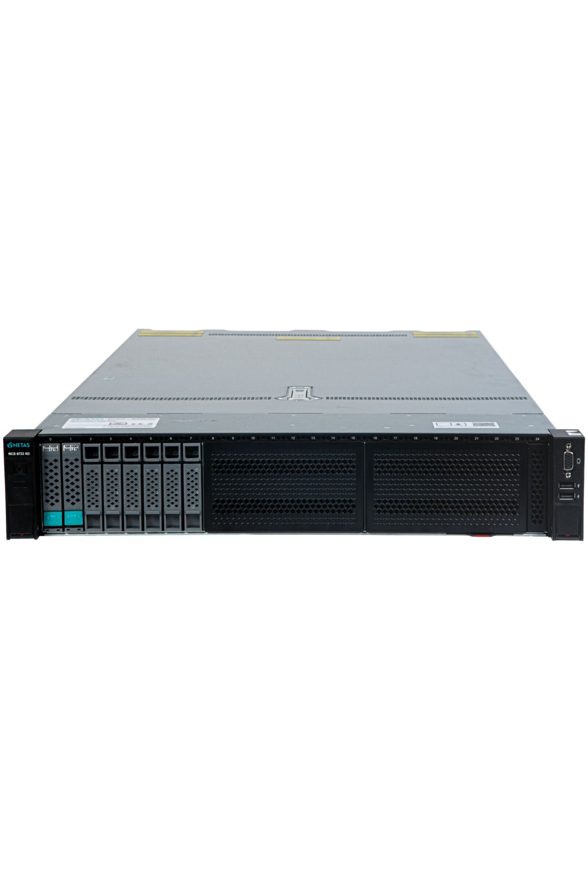 NETAŞ NETAS NCS6722 N3 12x3.5"/2xS4310/2x64GB/8x20TB/RAID/2x10GbE SFP+ 2x1GbE/2x800W PSU