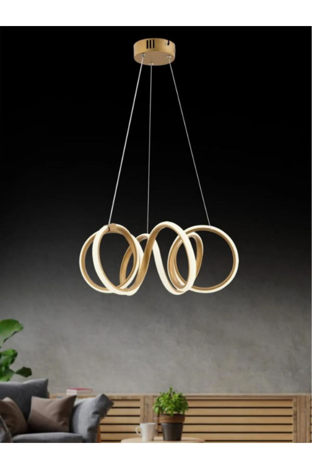 B&F STORE NEW STYLE Dojo Eskitme Ledli Modern Beyaz Power Led Avize