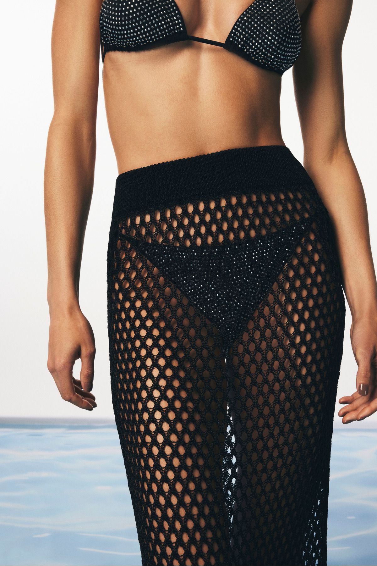Penti-Shiny Mesh Black Skirt - Gamze Erçel Collection 5