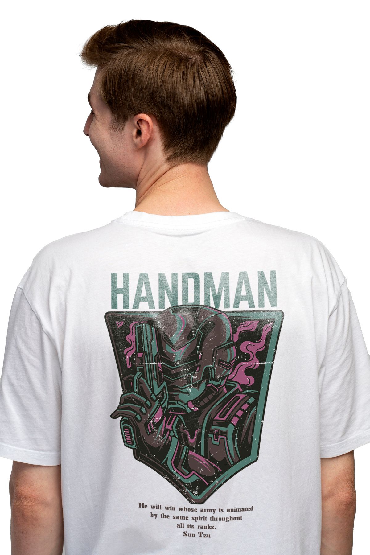 StoryGift Romania Tricou Bărbătesc Cu Portretul Unui Războinic În Armură De Soldat Metalică, Pistol, Text În Englezăstg Masculin - S