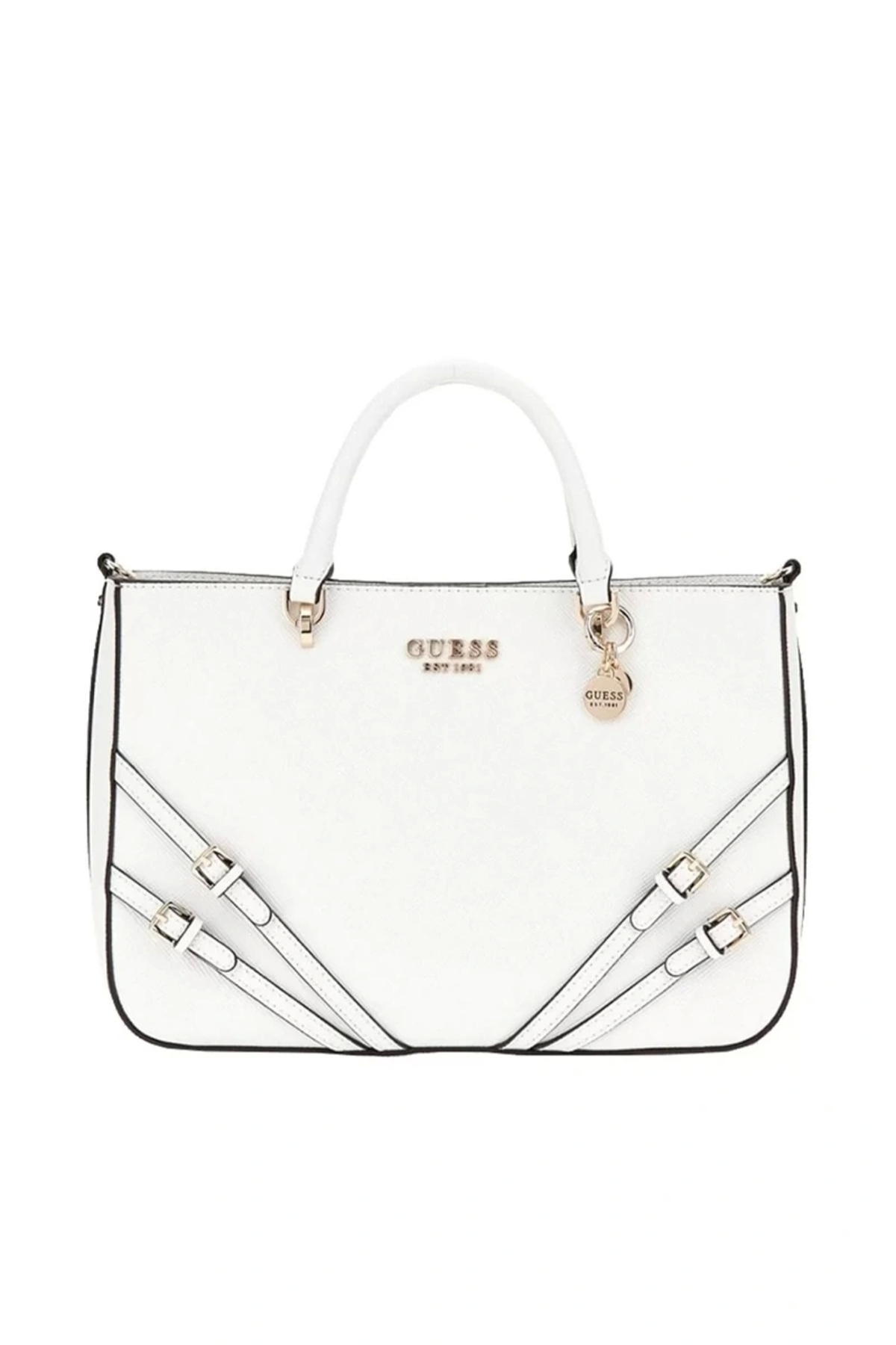 گس کیف دستی زنانه سفید BRAMINA مدل GIRLFRIEND SATCHEL HWZG9636060-WHI