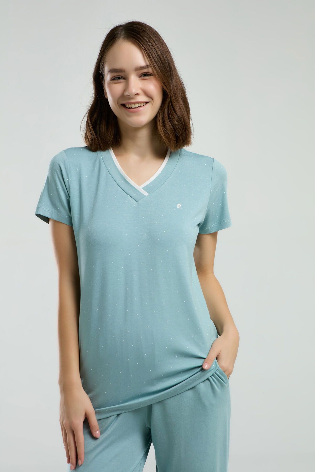 Pierre Cardin 8984 Kadın Kapri Pijama Takım