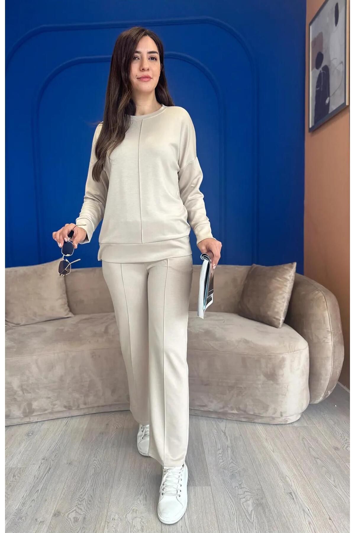 DoDe Flora Kadın Vogsıgn Modal Çımalı Eşofman Takımı - 376