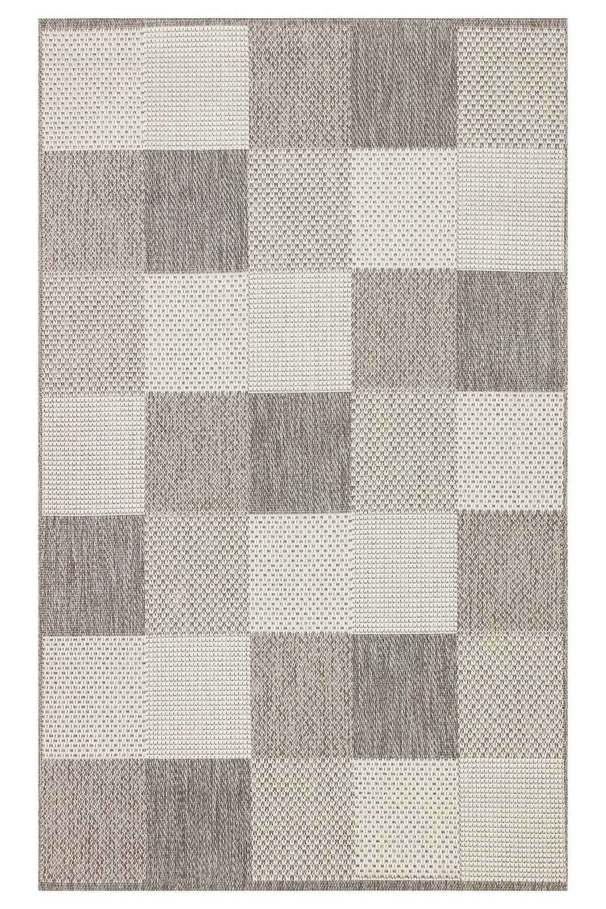 Halımax Eko Halı Mono Mno 01 Grey Hav Toz Vermez Sisal Halı Kolay Temizlenen Hasır Dokulu Modern Halı