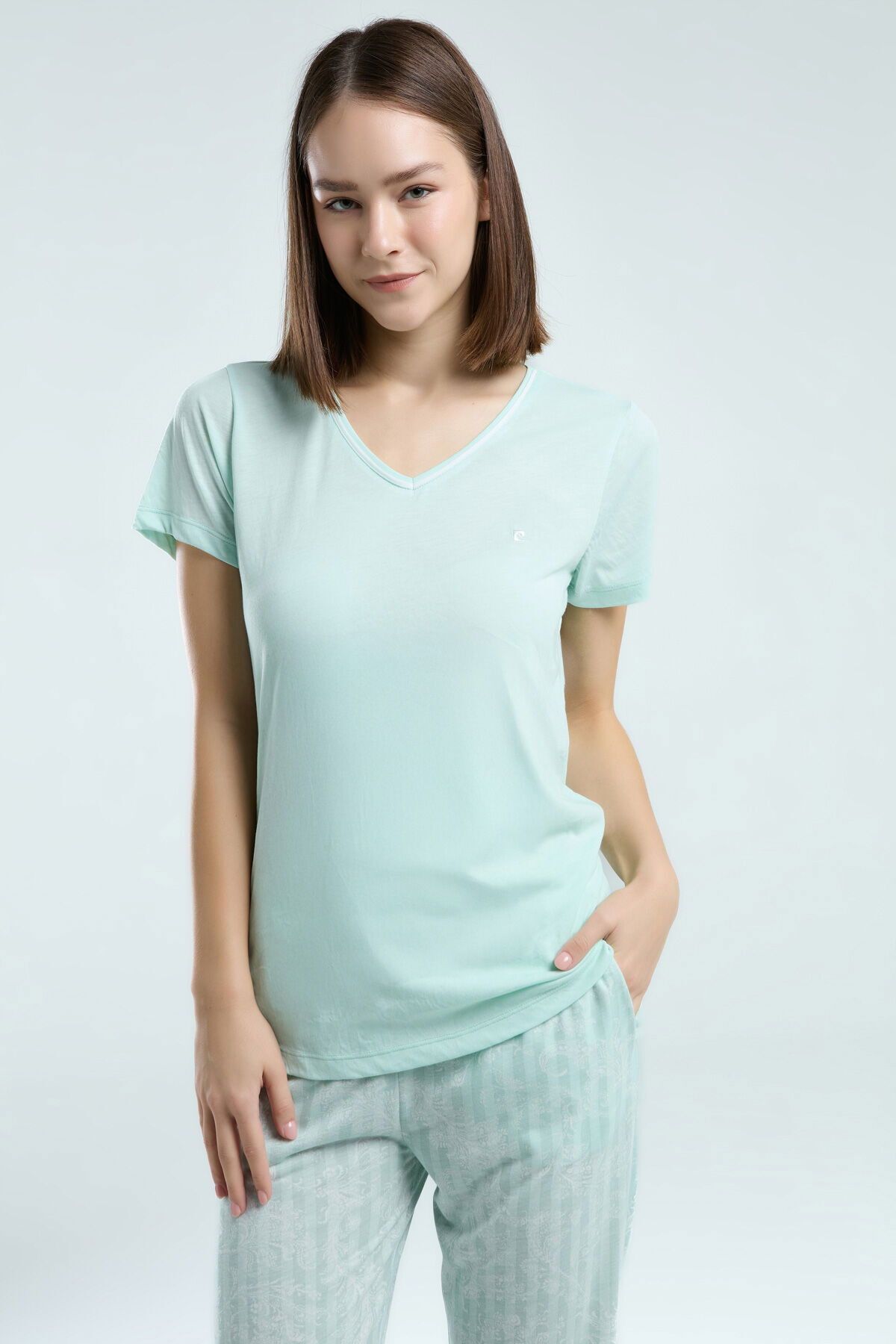Pierre Cardin 8964 Kadın Kısa Kol Pijama Takım