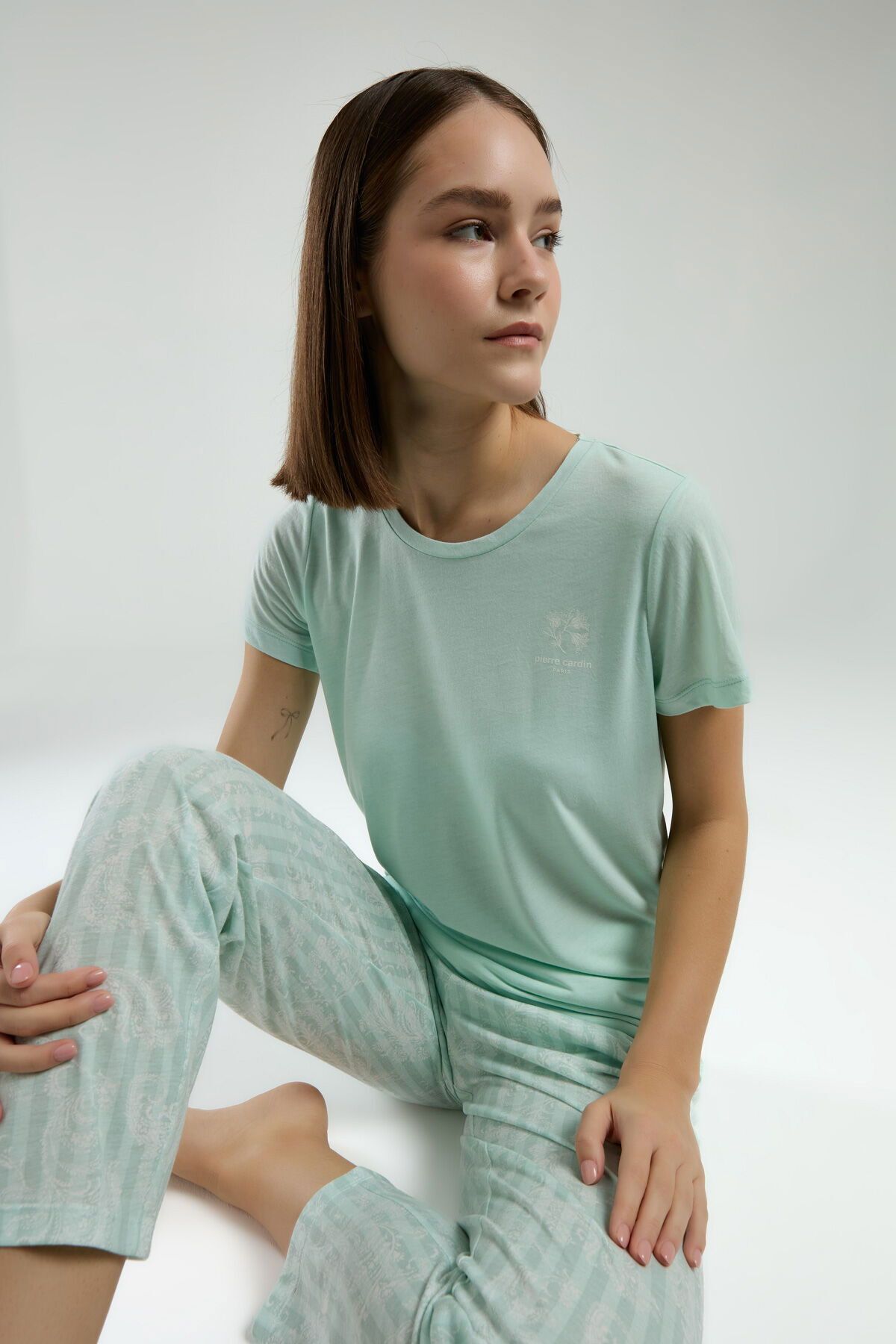 Pierre Cardin 8963 Kadın Kapri Pijama Takım