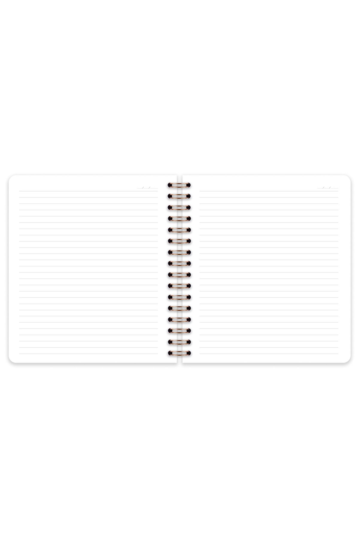 Matt Notebook-19x21 cm Pătrat Elastic Spiral Copertă Tare Blocnotes Căpșuni cu rigle 8