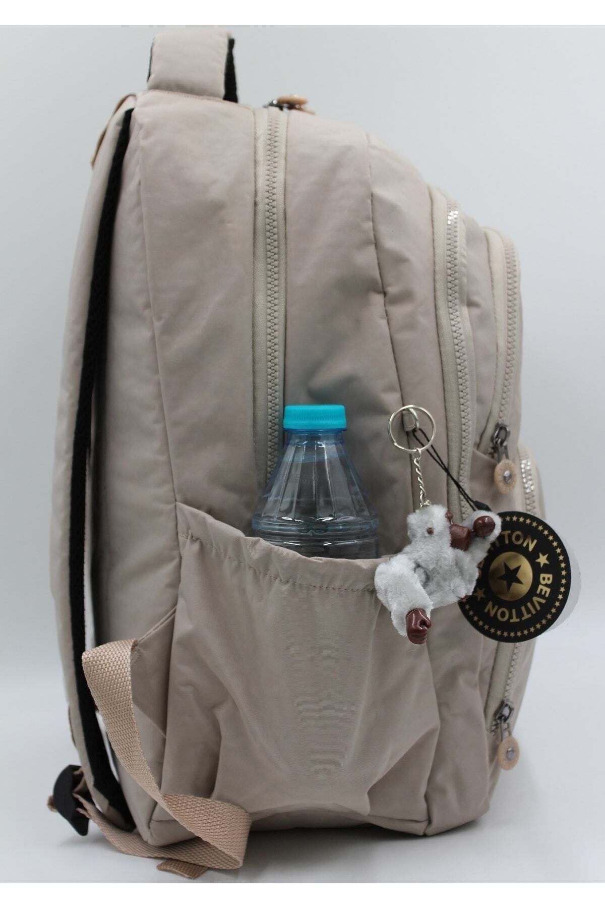 Bevitton-Beige Back Waterproof Fabric School Bag 2100 4
